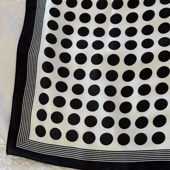 POLKA DOT SATIN HEAD SCARF - Picture 14 of 16